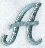 Flair Script Letter A (3 Inch)