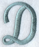 Flair Script Letter D (3 Inch)