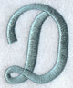 Flair Script Letter D (3 Inch)