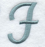 Flair Script Letter F (3 Inch)