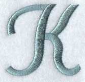 Flair Script Letter K (3 Inch)