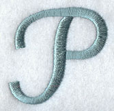 Flair Script Letter P (3 Inch)