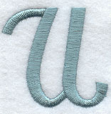 Flair Script Letter U (3 Inch)