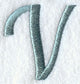 Flair Script Letter V (3 Inch)