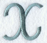 Flair Script Letter X (3 Inch)