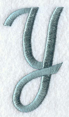 Flair Script Letter Y (3 Inch)