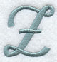Flair Script Letter Z (3 Inch)