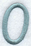 Flair Script Number 0 (3 Inch)