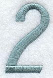 Flair Script Number 2 (3 Inch)
