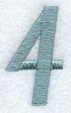 Flair Script Number 4 (3 Inch)