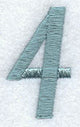 Flair Script Number 4 (3 Inch)