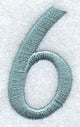 Flair Script Number 6 (3 Inch)