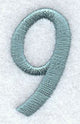 Flair Script Number 9 (3 Inch)