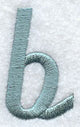 Flair Script Lower Case Letter b (3 Inch)