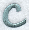Flair Script Lower Case Letter c (3 Inch)