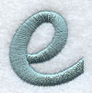Flair Script Lower Case Letter e (3 Inch)