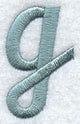 Flair Script Lower Case Letter g (3 Inch)