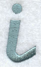 Flair Script Lower Case Letter i (3 Inch)