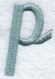 Flair Script Lower Case Letter p (3 Inch)