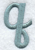 Flair Script Lower Case Letter q (3 Inch)