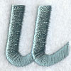 Flair Script Lower Case Letter u (3 Inch)