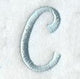 Flair Script Letter C (3 Inch)