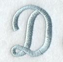Flair Script Letter D (3 Inch)