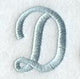 Flair Script Letter D (3 Inch)