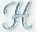 Flair Script Letter H (3 Inch)