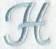 Flair Script Letter H (3 Inch)