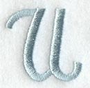 Flair Script Letter U (3 Inch)