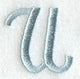 Flair Script Letter U (3 Inch)