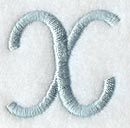 Flair Script Letter X (3 Inch)