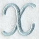 Flair Script Letter X (3 Inch)