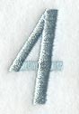 Flair Script Number 4 (3 Inch)