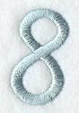 Flair Script Number 8 (3 Inch)