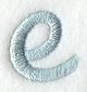 Flair Script Lower Case Letter e (3 Inch)