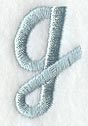 Flair Script Lower Case Letter g (3 Inch)
