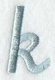 Flair Script Lower Case Letter k (3 Inch)