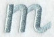 Flair Script Lower Case Letter m (3 Inch)