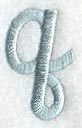 Flair Script Lower Case Letter q (3 Inch)