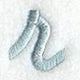 Flair Script Lower Case Letter r (3 Inch)