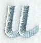 Flair Script Lower Case Letter u (3 Inch)