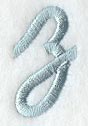 Flair Script Lower Case Letter z (3 Inch)