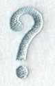 Flair Script Question Mark (3 Inch)