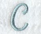 Flair Script Letter C (3 Inch)