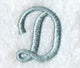 Flair Script Letter D (3 Inch)