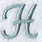 Flair Script Letter H (3 Inch)