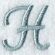 Flair Script Letter H (3 Inch)