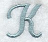 Flair Script Letter K (3 Inch)